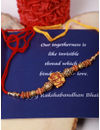 YouBella Rakhi and Greeting Card Combo for Brother